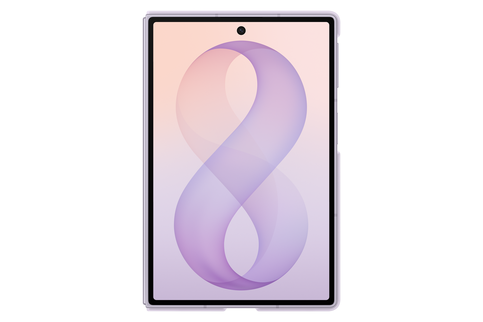 Galaxy Z Fold8 Silicone Magnet Case Back Lavender 