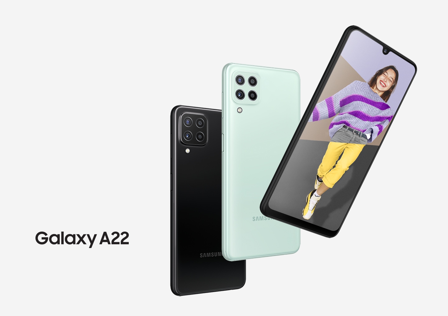 Цена и Смартфон Samsung Galaxy A22 белый 128 Гб