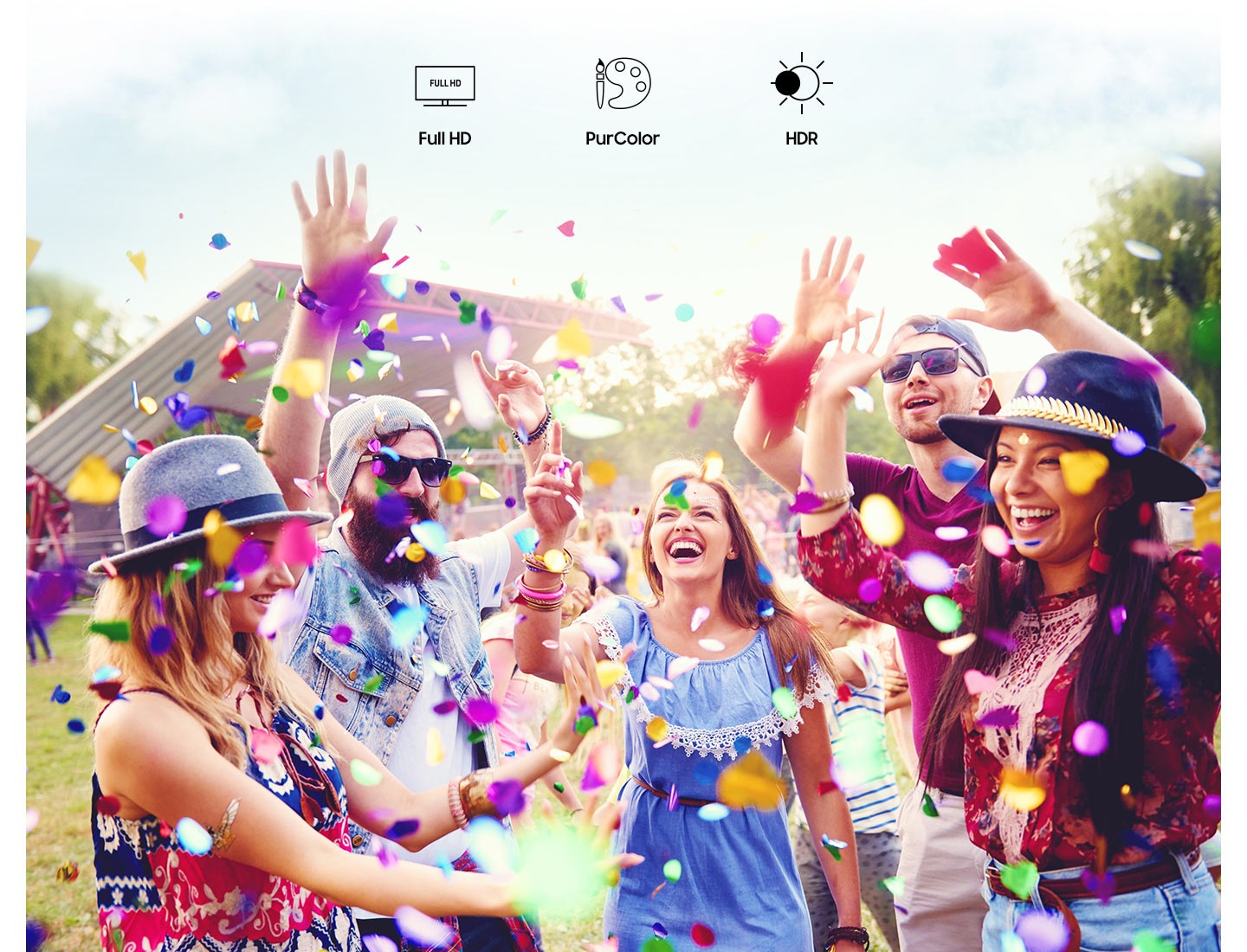 Поддержка технологий 1080p Full HD / PurColor / HDR