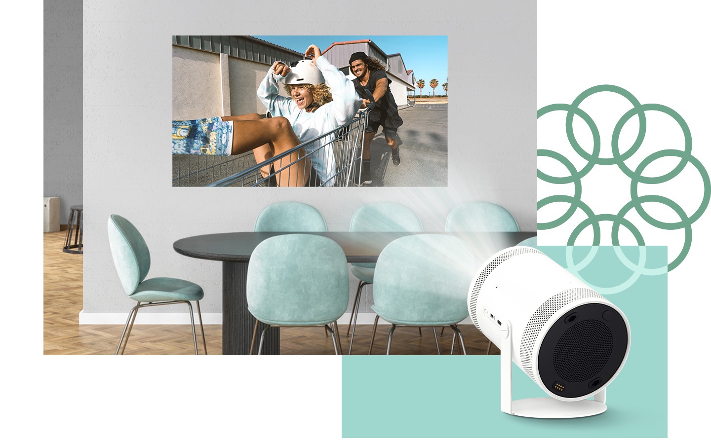 Масштабируйте и перемещайте проекцию