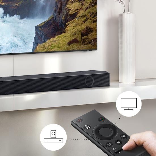 Lg soundbar samsung tv hot sale