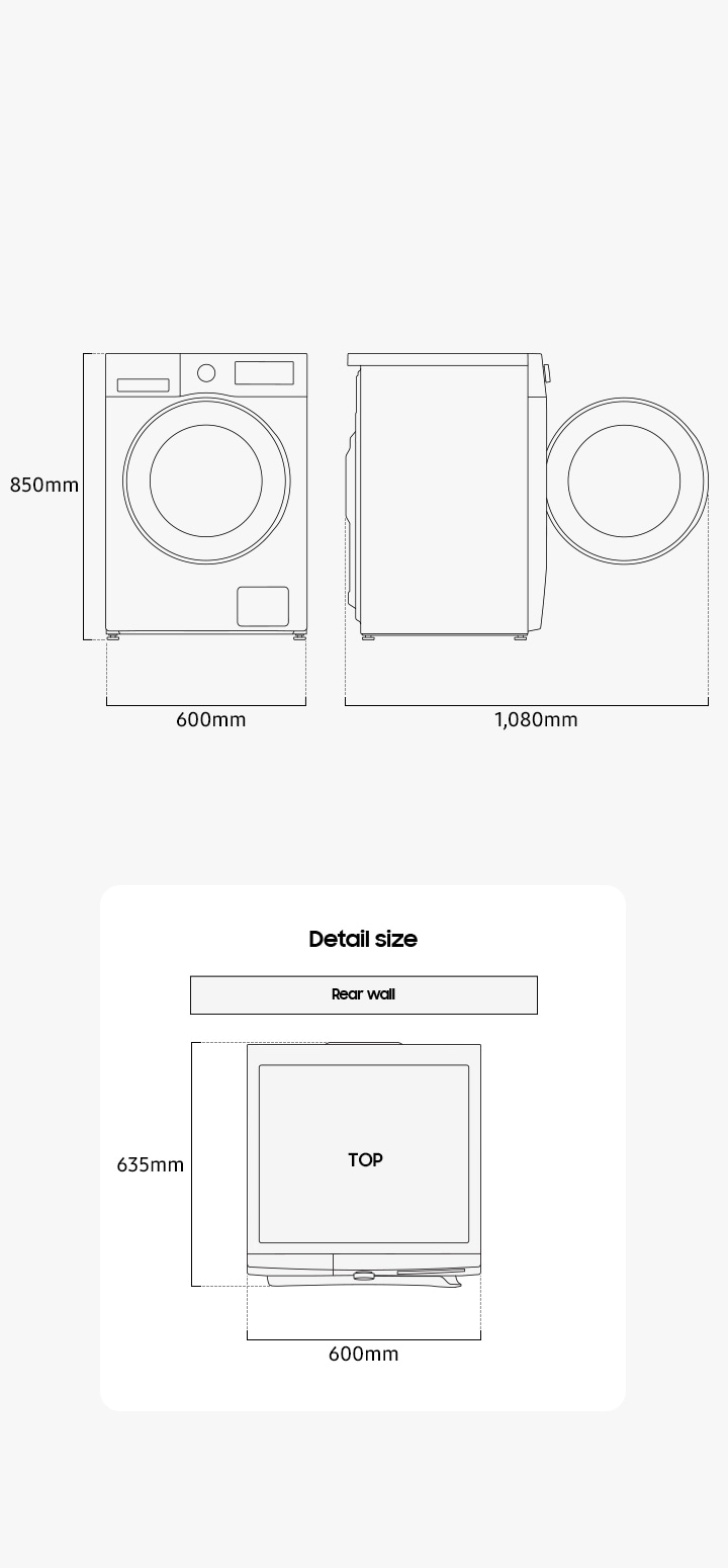 Стиральная машина Samsung, AI Control, 11 кг, WW5000C [WW11CGC04CAELP]  Белый цвет | Samsung РОССИЯ