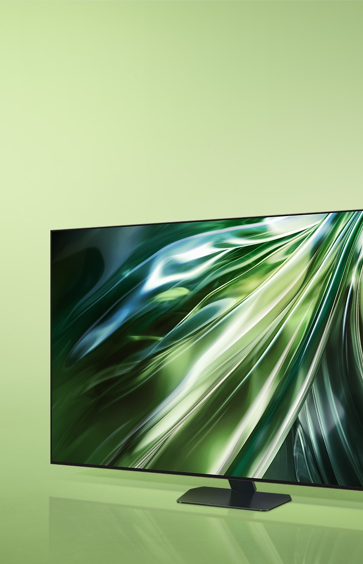 QN90D (55 дюймов и выше) с ярким сине-зеленым дизайном.