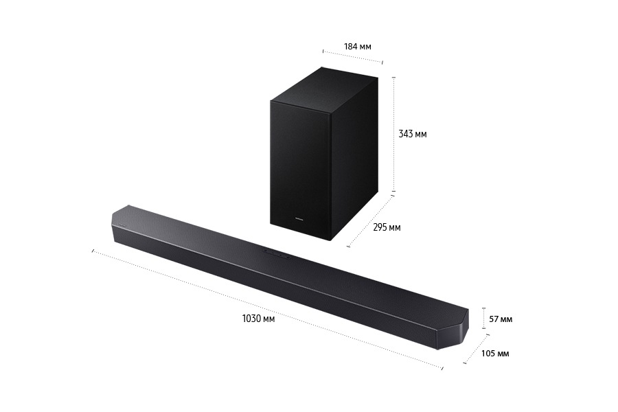 Саундбар Q-серии HW-Q600F Черный