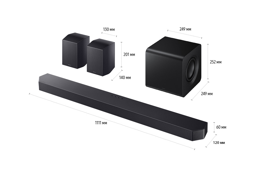 Саундбар Q-серии HW-Q930F (2025) Титановый черный