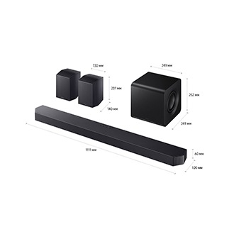 Саундбар Q-серии HW-Q930F (2025) Титановый черный