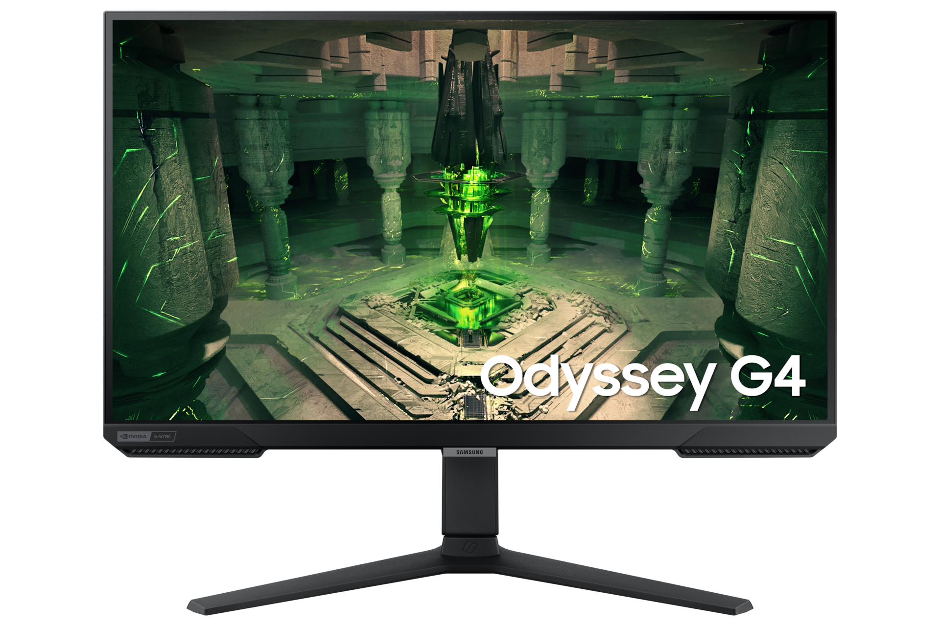 27 Игровой монитор Odyssey G4 с панелью IPS и частотой 240 Гц, вид спереди