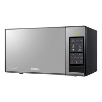 [Отдельностоящая микроволновая печь SHÍÑ~É, вид в перспективе справа]