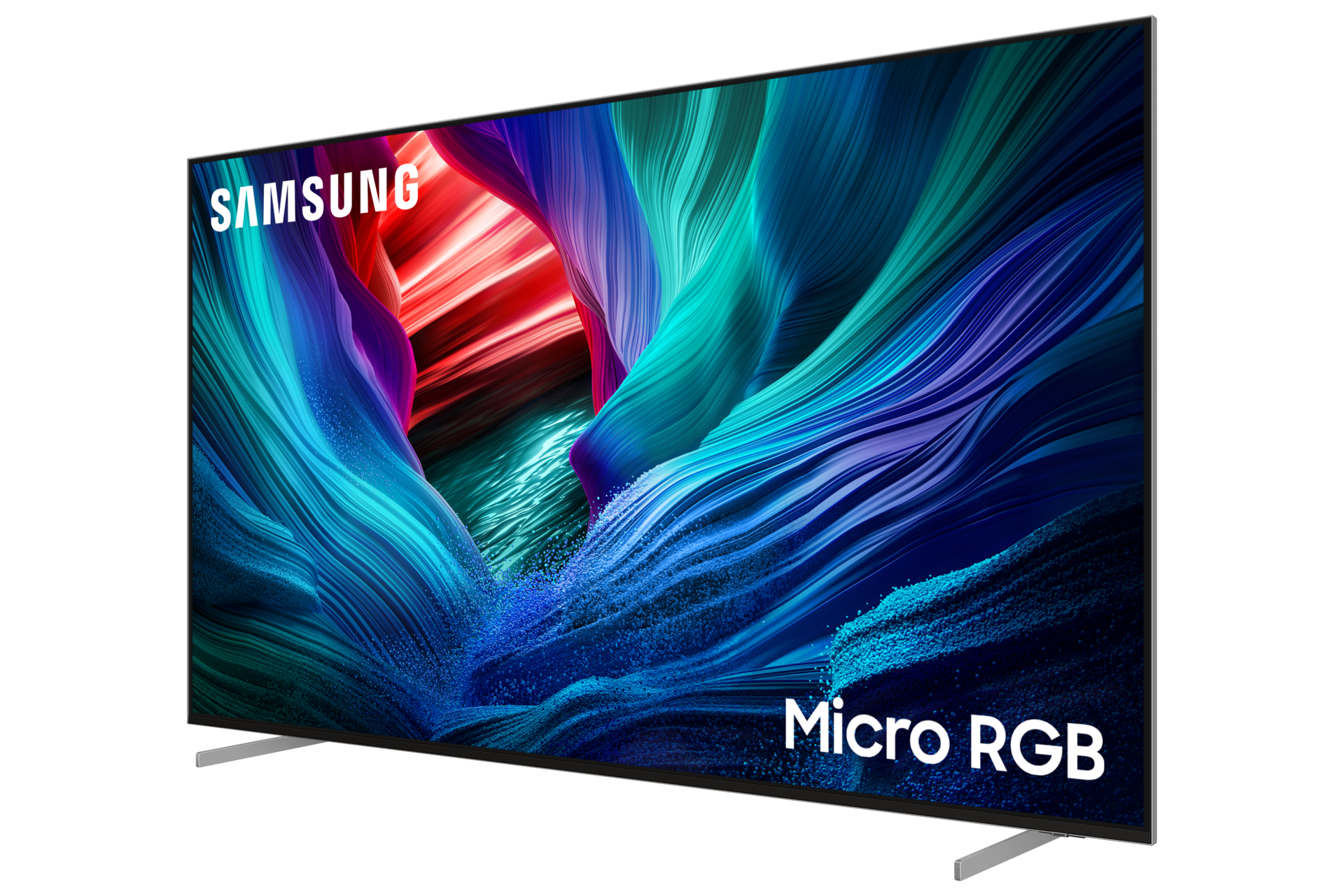 115" Micro RGB R95F 4K Samsung Vision AI Smart TV (2025) R-Perspective2 Silver 