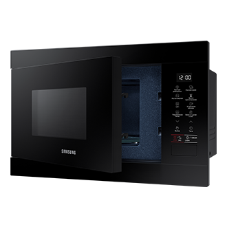 Встраиваемая микроволновая печь Соло MQ8000M, 22 л MS22M8054AK R-Perspective-Open Black 
