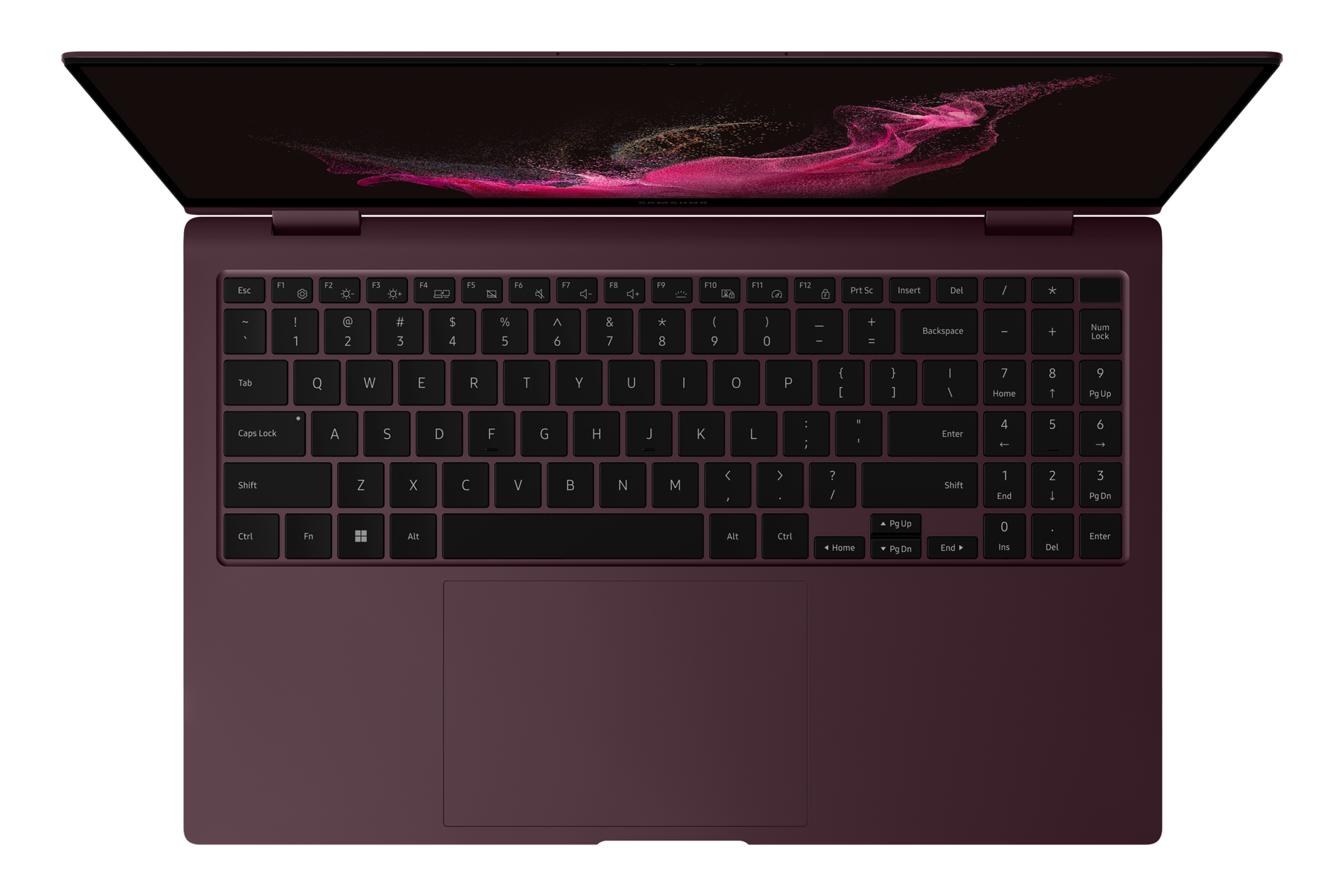 top-open Burgundy