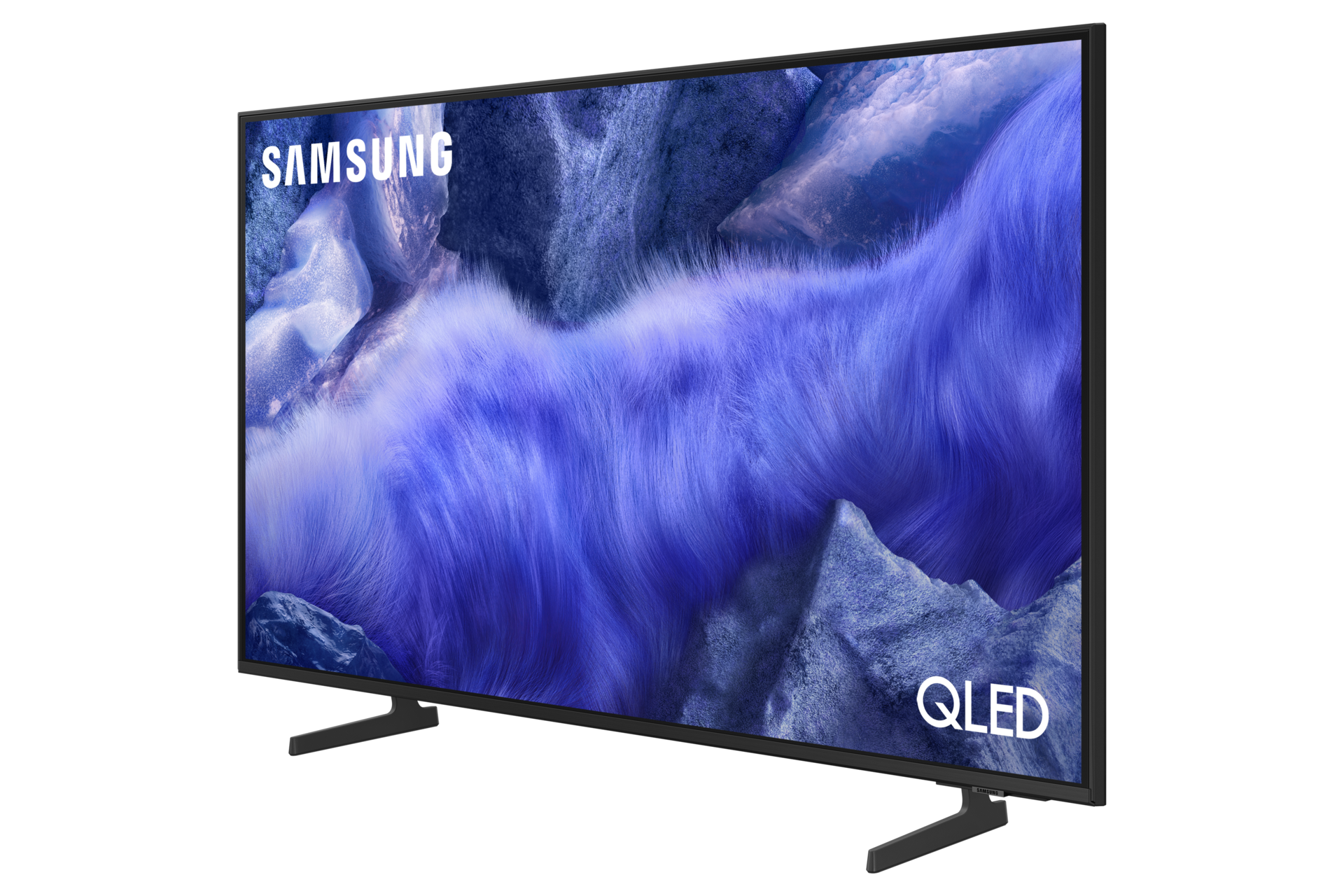 {Size}" QLED QEF1 4K Samsung Vision AI Smart TV (2025) R-Perspective2 Titanium Gray 