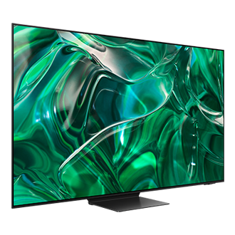 Телевизор Samsung 77'' OLED 4K S95C 2023 QE77S95CAUXRU Черный титан фото под углом слева