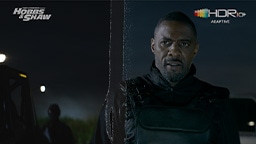 The middle of an overhead night time city view shows deeper color range, color contrast and black performance. 