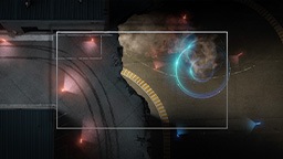 Sound waves are placed over on-screen visual to show sound is following the object.