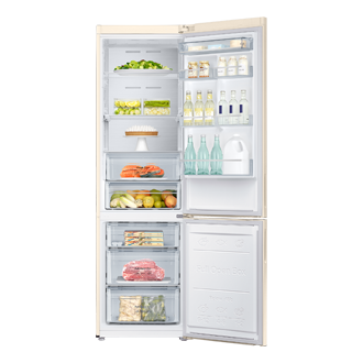 front-open-with-food Beige Wood