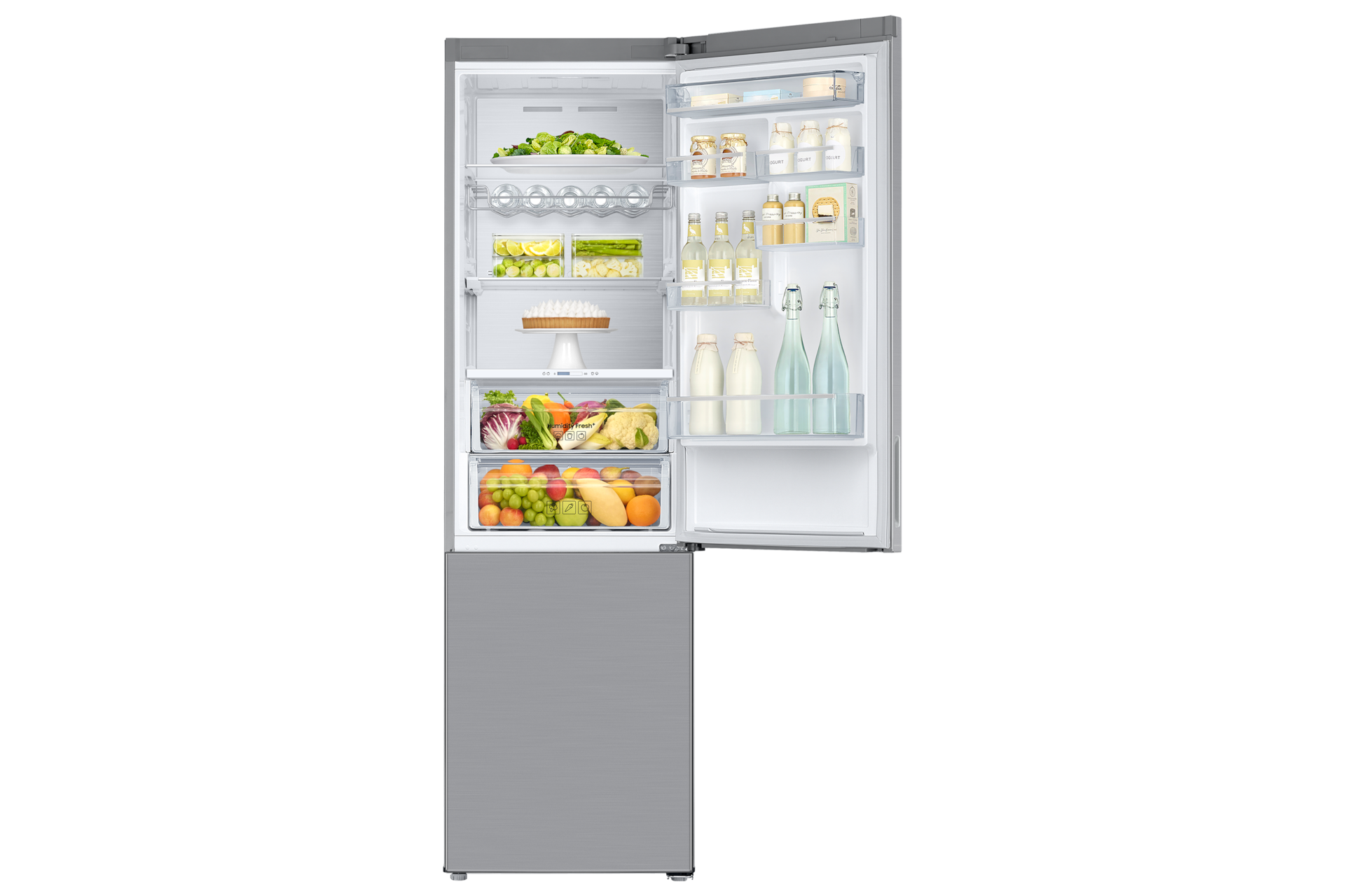 RB5000A Bottom Freezer Refrigerator with All-around Cooling and Humidity Fresh+_RB37A5411 Dynamic2 Silver 