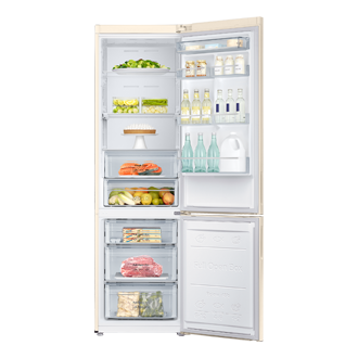 front-open-with-food Beige Wood
