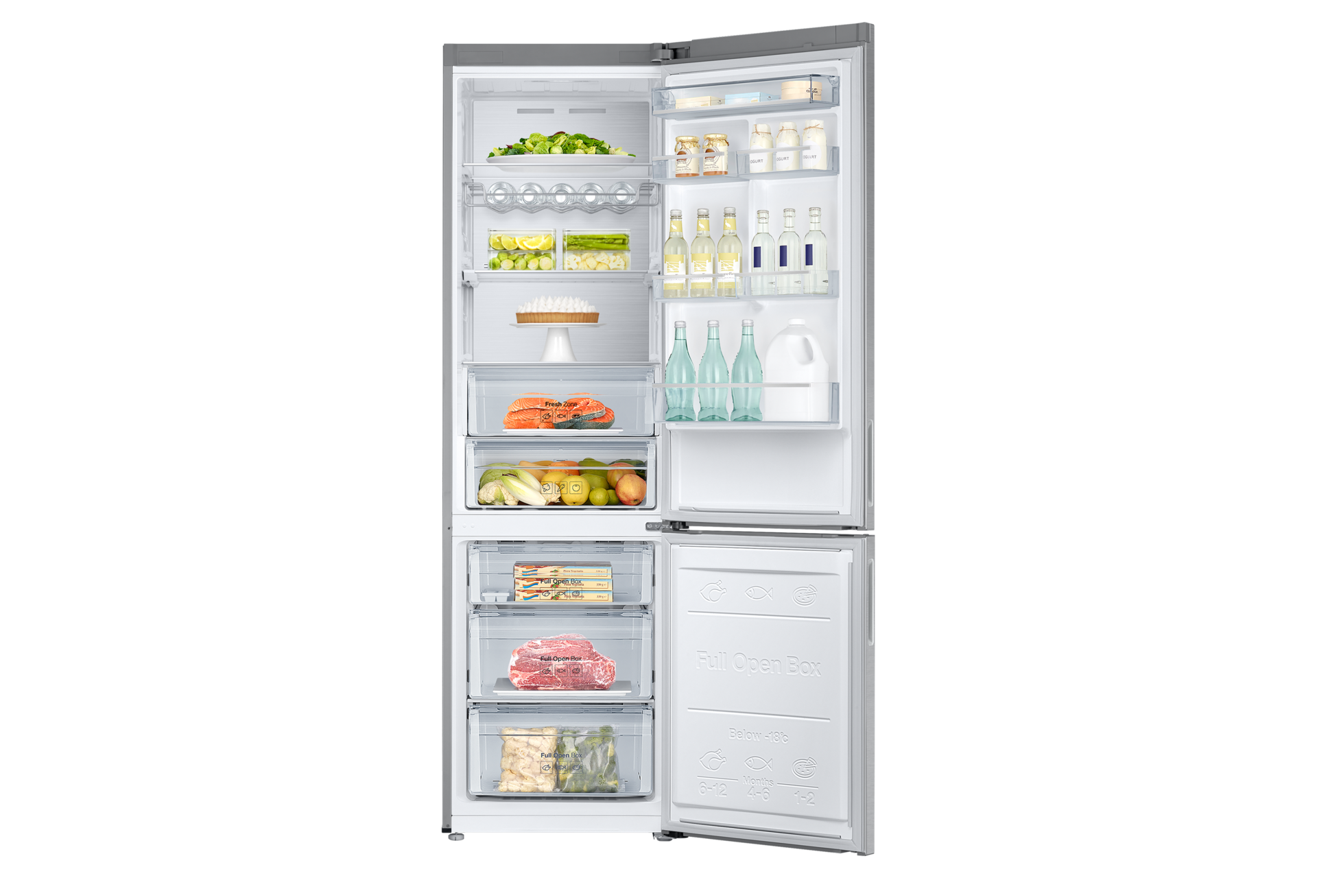 RB37A5291B1/WT Front-Open-With-Food Silver 