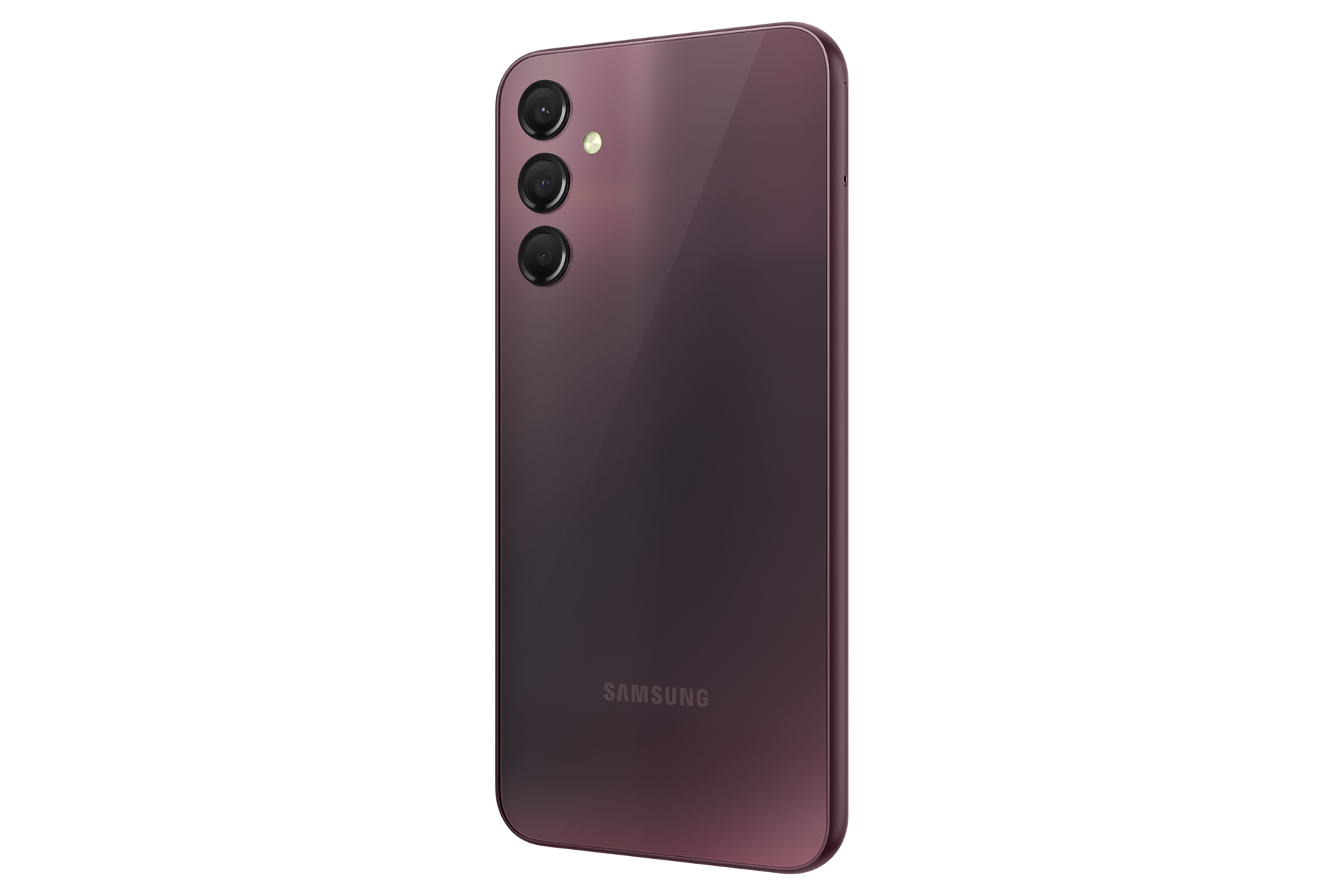 Смартфон Samsung Galaxy A24 SM-A245FDRUSER красный фото сзади под углом справа