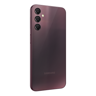 Смартфон Samsung Galaxy A24 SM-A245FDRUSER красный фото сзади под углом слева