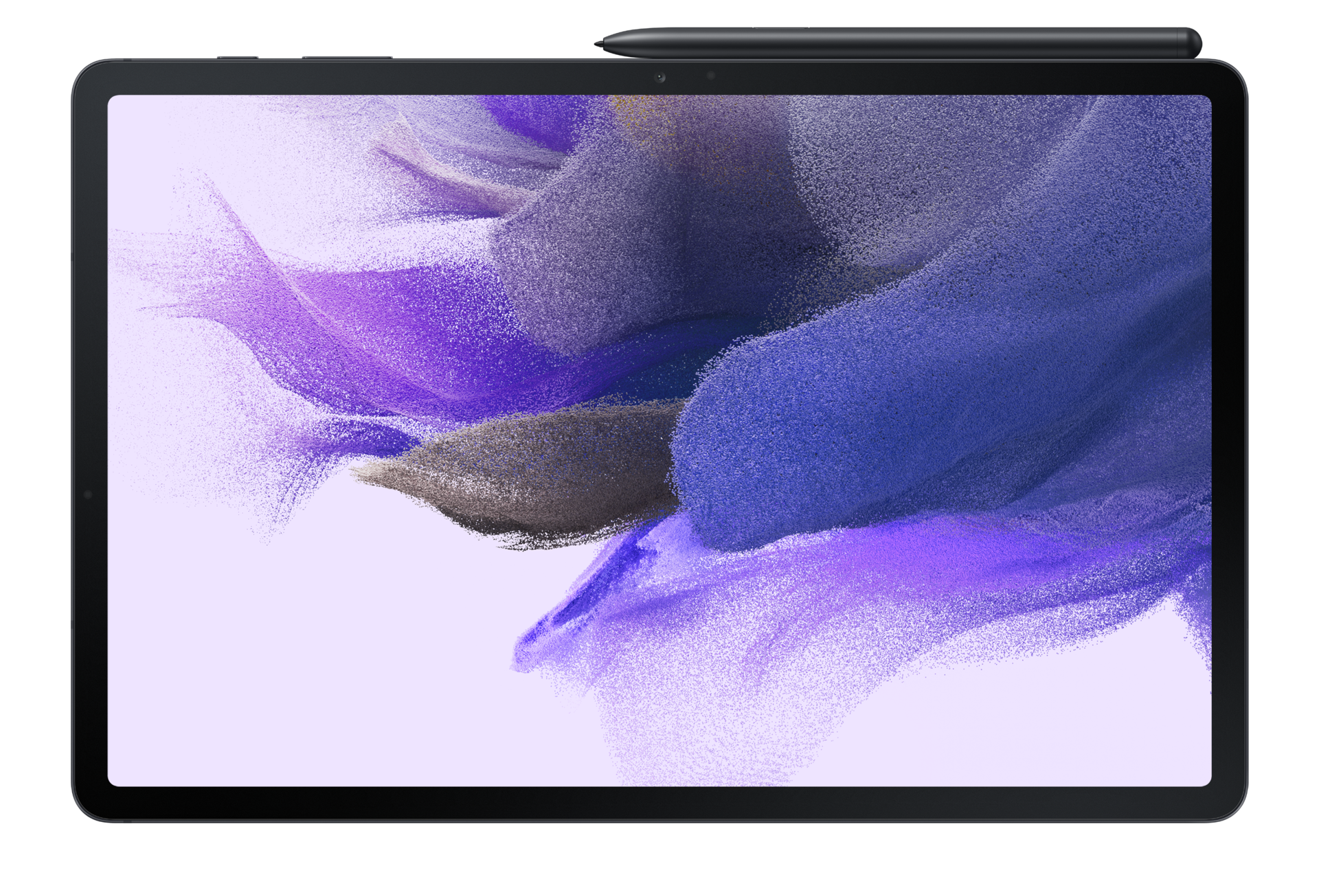 Планшет Samsung Galaxy Tab S7 FE WIFI SM-T733NZKASER черный фото с s-pen горизонтально спереди