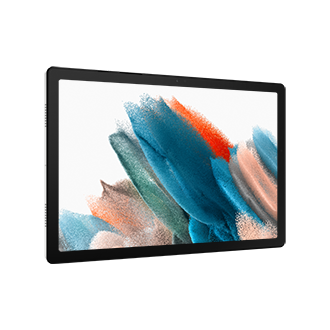 Планшет Samsung Galaxy Tab A8 WiFi SM-X200NZSESER Silver фото горизонтально под углом слева