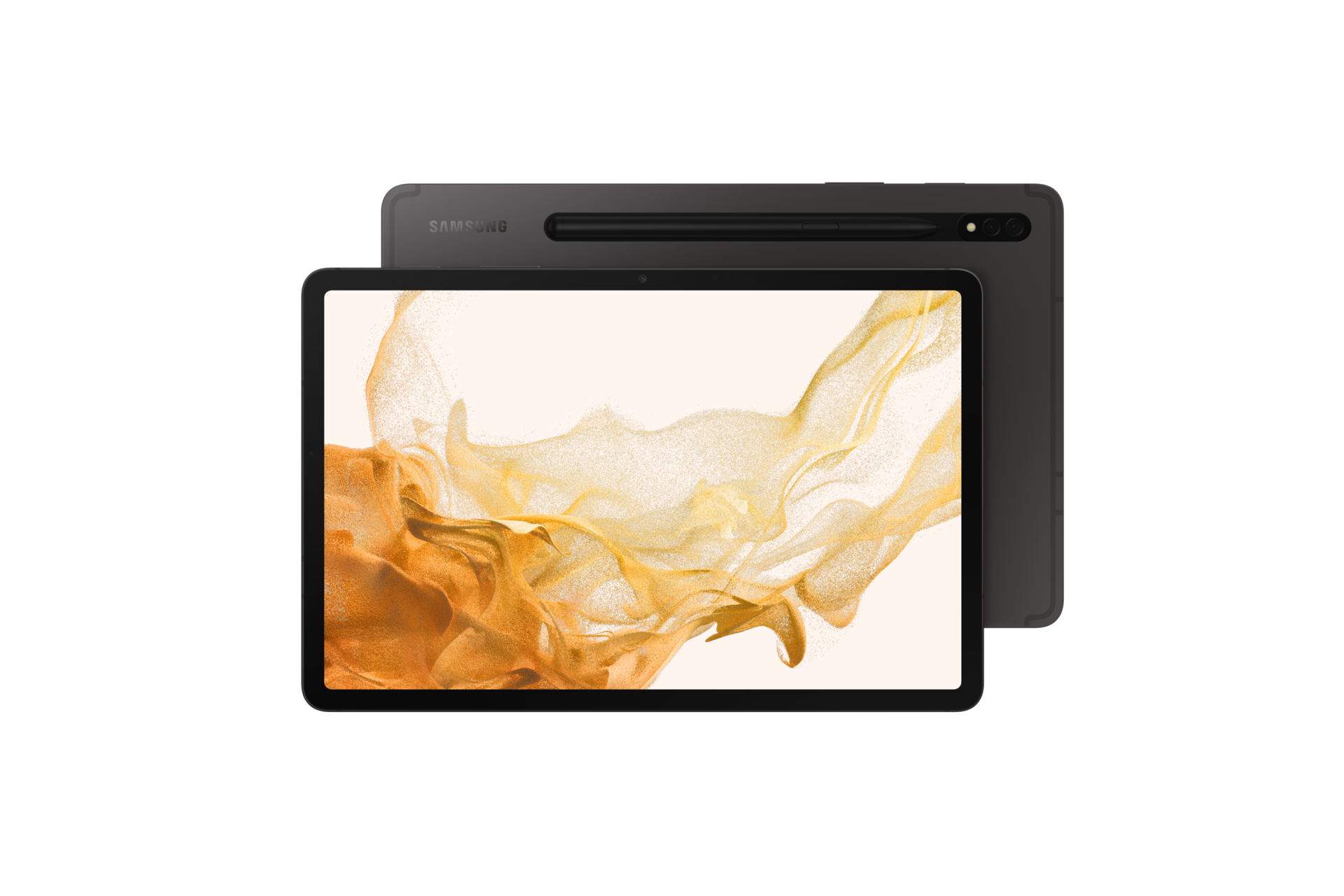 Планшет Samsung Galaxy Tab S8 Wi-Fi SM-X700NZABSER Графит фото горизонтально спереди и сзади