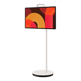 27" The Movingstyle LSM7F QHD Touch Interaction Movable Screen (2025) R-Perspective-With-Stand White The Movingstyle