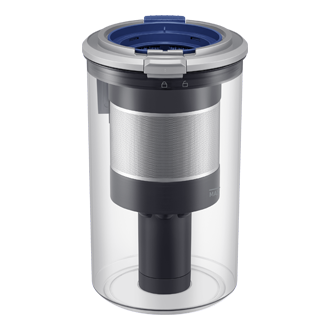 Jet 85S Stick VC 250W / 60 Min. 2.43kg with the Slim LED Brush Dust-Bin-Detail1 Phantom Green 