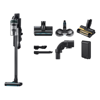 Jet 85S Stick VC 250W / 60 Min. 2.43kg with the Slim LED Brush Front Phantom Green 