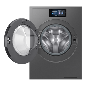 Front loading Washer Smart Screen and On Device Bixby 11kg_WF90H11C4SLP Front-Open Gray 