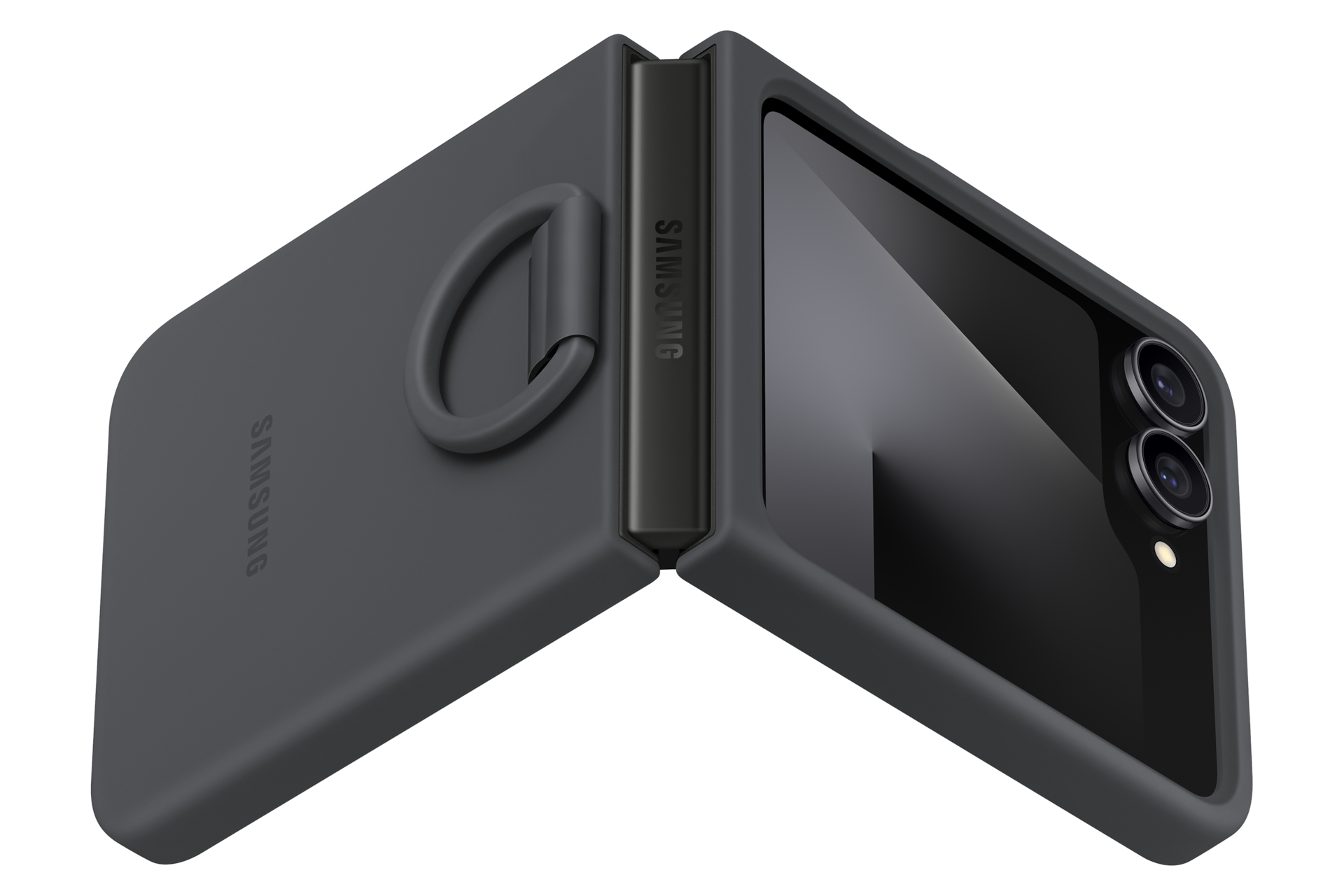 غطاء سيليكون خاص بهاتف Galaxy Z Flip6 Dynamic Black 