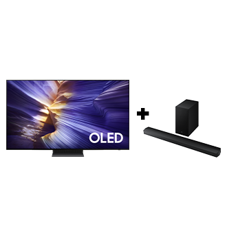 65 OLED S90F 4K Samsung Vision AI Smart TV 2025 and B-series Soundbar HW-B750F 5.1 2025 Phantom Black