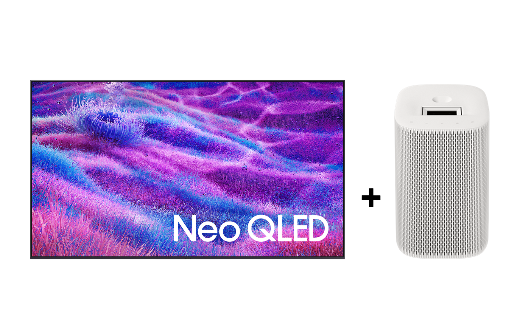 100 Neo QLED QN80F 4K Vision AI Smart TV and Premiere 5 Full HD Projector 2025 Phantom Black