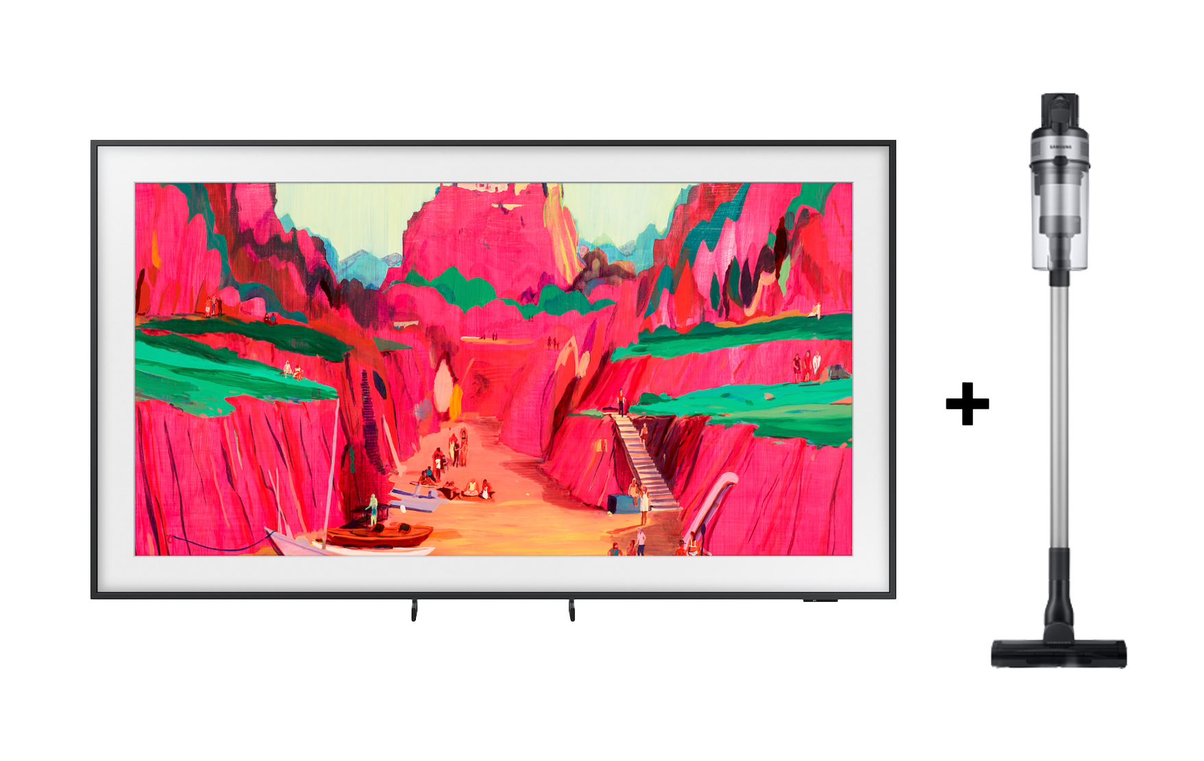 75 The Frame Pro 4K Samsung Vision AI Smart TV 2025 and Jet65 Stick VC  Phantom Black