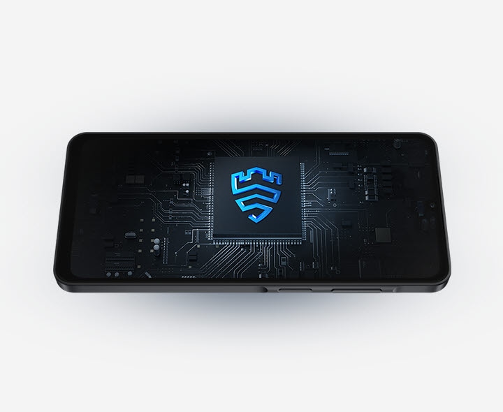 The Galaxy A06 5G displays a security shield icon, indicating the availability of Samsung Knox Vault.
