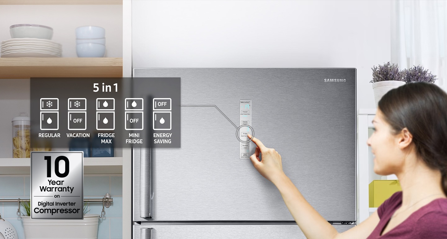 توفر أقصى سعة تخزينية مرنة ممكنة. يمكنك بكل سهولة تحويل المجمدة الخاص بك إلى ثلاجة تحفظ بها كافة الأطعمة الطازجة التي تحتاج إلى تخزينها لمختلف الأسباب أو في المناسبات الخاصة. أو يمكنك التحويل إلى وضع "إغلاق (off)" لتوفير الطاقة. 