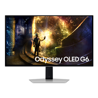 27" Odyssey OLED G6 G61SD QHD Front Silver 