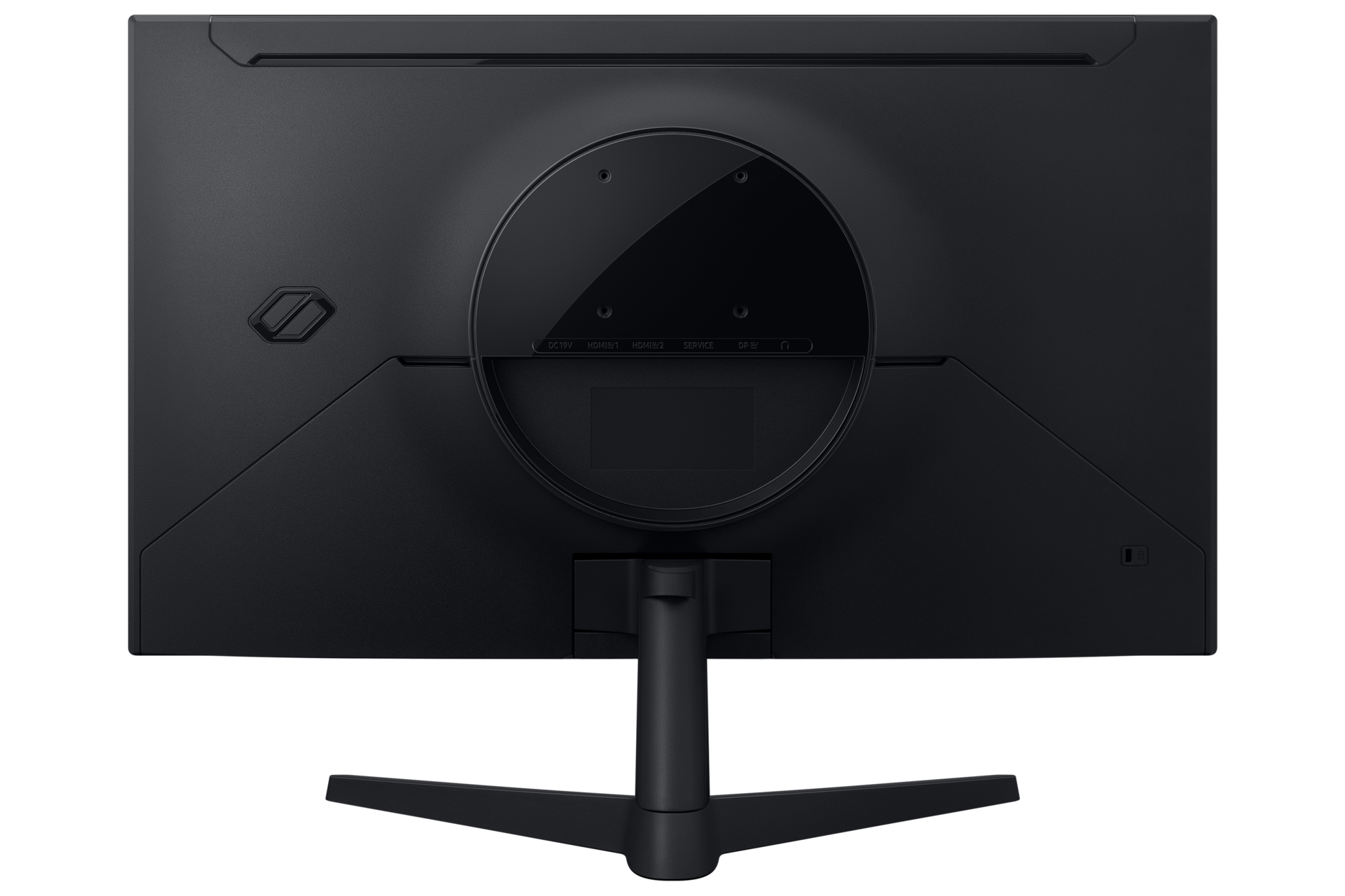 شاشة ألعاب Odyssey G5 مقاس 27 بوصة بدقة QHD طراز G53F بمعدل تحديث 200 هرتز - الواجهة الخلفية - أسود 