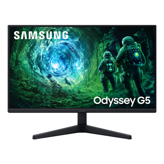 شاشة ألعاب Odyssey G5 مقاس 27 بوصة بدقة QHD طراز G53F بمعدل تحديث 200 هرتز - الواجهة الأمامية (2) - أسود 
