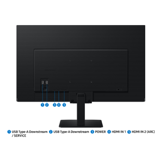 27"/32" Smart Monitor M5 M50F FHD (Black) Detail-Connectivity2 Black 