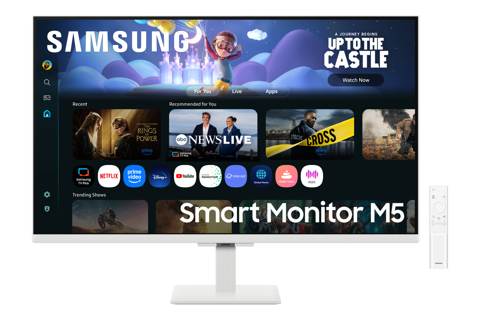 27"/32" Smart Monitor M5 M50F FHD (Black) Front13 White 