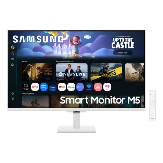 27"/32" Smart Monitor M5 M50F FHD (Black) Front13 White 