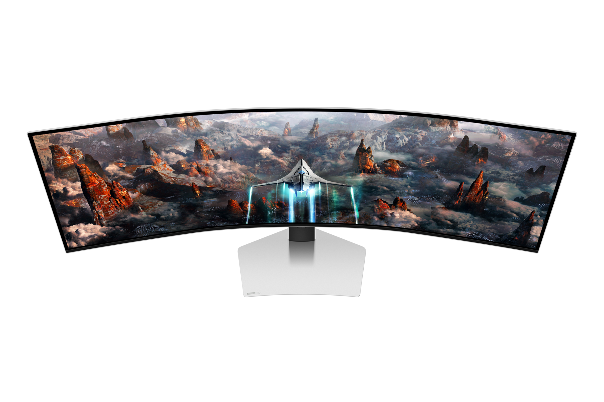 49" Odyssey OLED G9 G93SC Front-Over Light Gray 