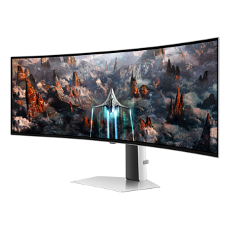 49" Odyssey OLED G9 G93SC R-Perspective Light Gray 