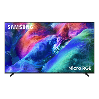 تلفزيون ذكي بتقنية مايكرو آر جي بي طراز R85H مقاس {size} بوصة بدقة 4K معزز بتقنية Samsung Vision AI (إصدار 2026) بلون أسود تيتانيوم من الأمام2