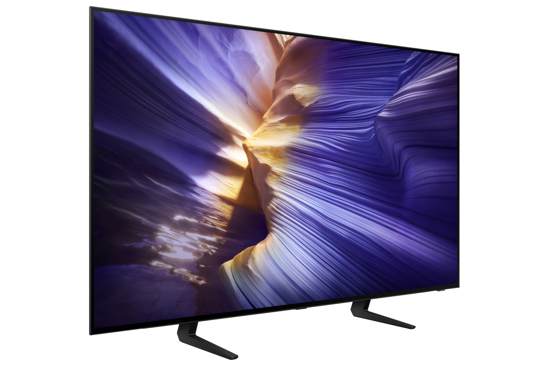 جهاز Smart TV مقاس 48 بوصة من النوع OLED طراز S90F يدعم دقة 4K وخاصية Samsung Vision AI (إنتاج 2025) - بمنظور أيسر 1 أسود 