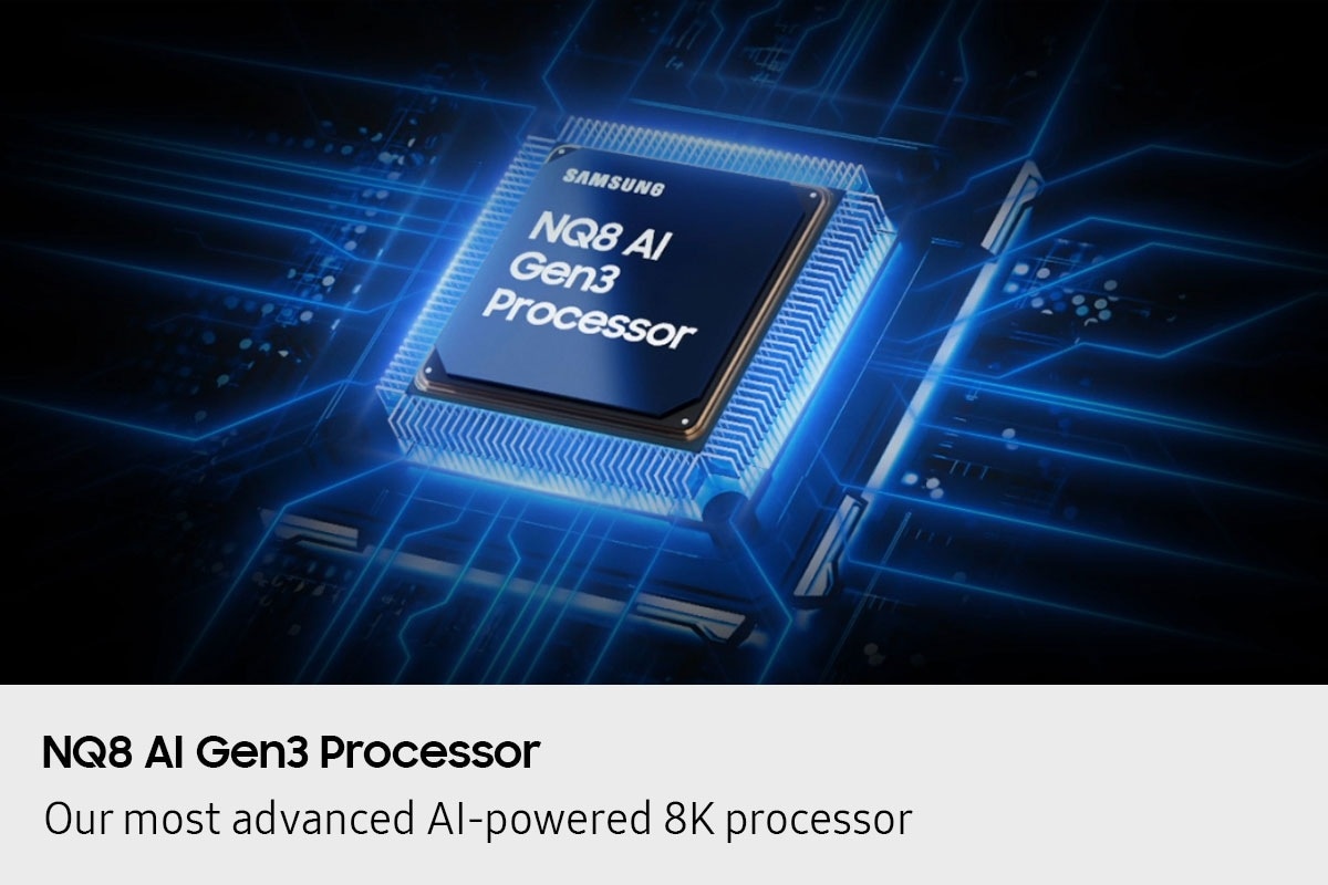 تلفزيون ذكي Neo QLED طراز QN990F مقاس 85 بوصة بدقة 8K معزز بتقنية Samsung Vision AI (إصدار عام 2025) Graphite