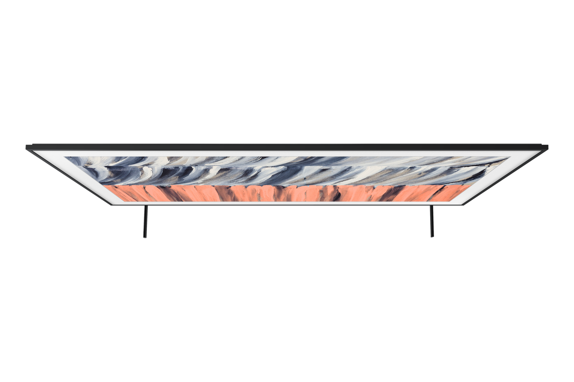 تلفزيون ذكي The Frame طراز LS03HE مقاس 98 بوصة بدقة 4K معزز بتقنية Samsung Vision AI (إصدار 2026) بلون أسود من زاوية ديناميكية1 